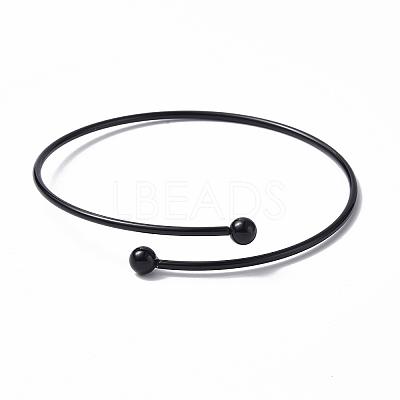 Adjustable 304 Stainless Steel Wire Cuff Bangle Making MAK-F286-02EB-1