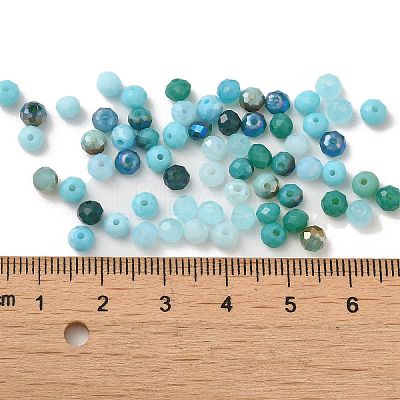 Electroplate Glass Beads GLAA-D020-01E-1