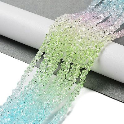 Transparent Glass Bead Strands GLAA-H023-03J-1