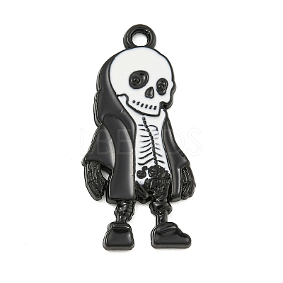 Halloween Alloy Enamel Pendants ENAM-M220-02F-B-1