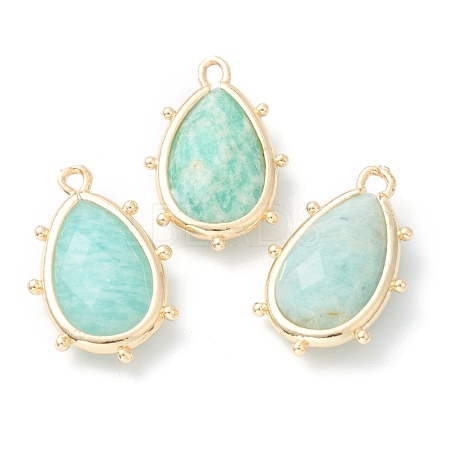 Natural Amazonite Pendants G-B009-02G-D-1