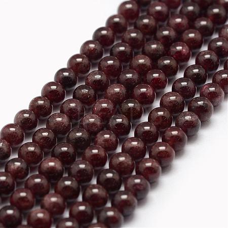 Natural Garnet Bead Strands G-P217-33-4mm-1