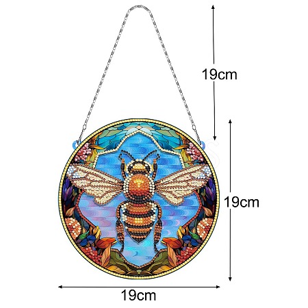 DIY Diamond Painting Hanging Pendants Decoration Kits PW-WG8D040-03-1