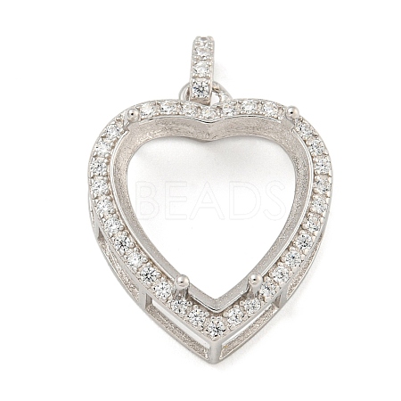 925 Sterling Silver Pendant Cabochon Settings STER-B005-21P-1
