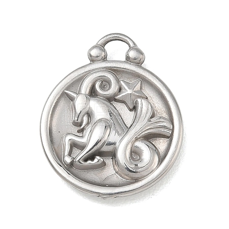 12 Constellations 304 Stainless Steel Pendants STAS-F354-01P-02-1