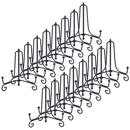 16Pcs Folding Iron Display Easels for Decorative Plates Photo Frames AJEW-GO0004-47A-1