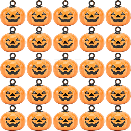 20Pcs Halloween Pumpkin Bell  KKB-GF0001-01-1