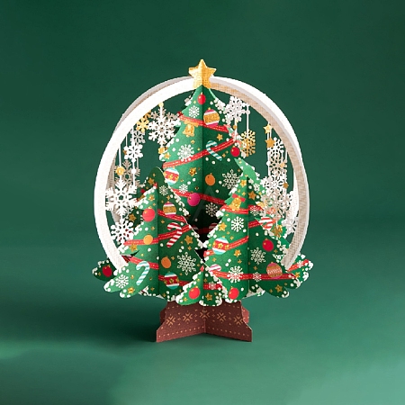 3D Christmas Tree Christmas Cards PW-WG9F1DB-01-1