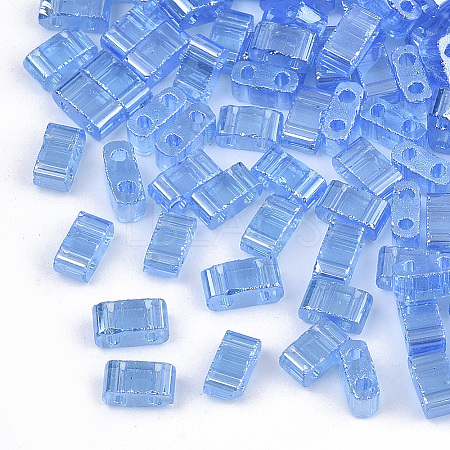 2-Hole Glass Seed Beads LS-SEED-S023-36B-02-1