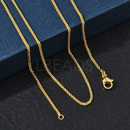 1.5MM Brass Wheat Chain Necklaces for Women KK-CBA4FD4-08G-1