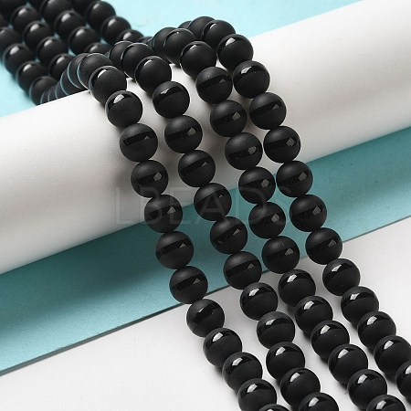 Dyed Natural Agate Round Bead Strands LS-G-J271-10-8mm-1