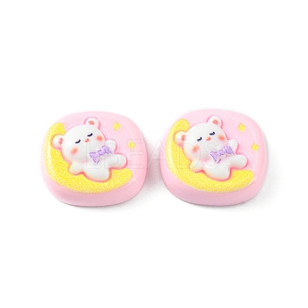 Opaque Cute Cartoon Resin Cabochons LS-CRES-O006-06B-1