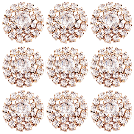 30Pcs Alloy Rhinestone Cabochons ALRI-GA0001-09KCG-1