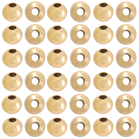 Brass Spacer Beads KK-BBC0015-08C-1