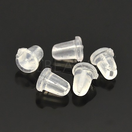 Clear Plastic Ear Nuts - Lbeads.com