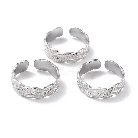Tarnish Resistant 304 Stainless Steel Finger Rings RJEW-L102-29P-1