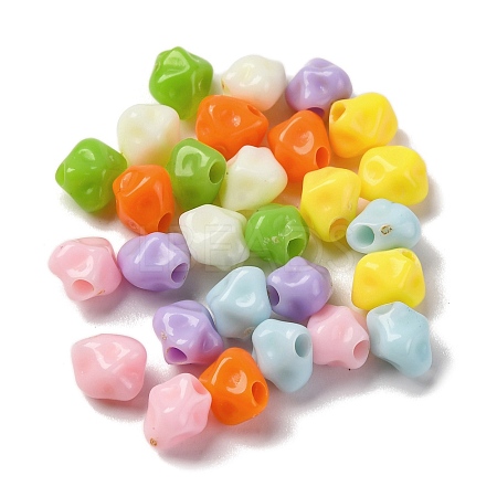 5000Pcs 500G Opaque Acrylic Beads MACR-F080-01-1