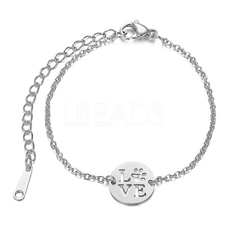 201 Stainless Steel Link Bracelets STAS-T040-JN012-1-1