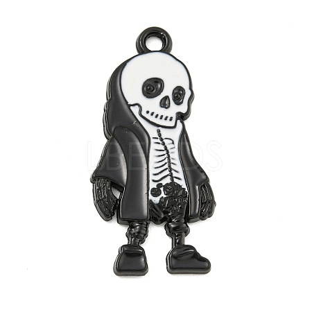 Halloween Alloy Enamel Pendants ENAM-M220-02F-B-1