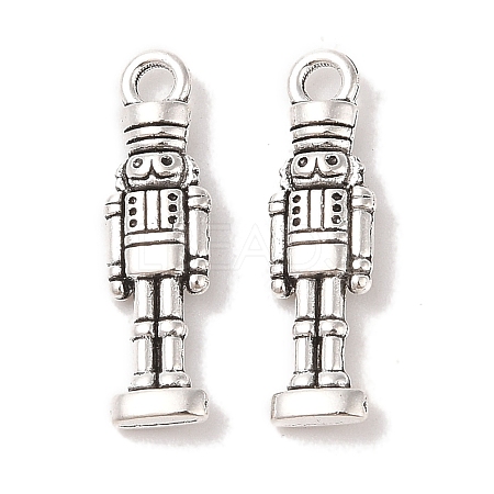 Tibetan Style Alloy Soldier Pendants X-TIBEP-GC160-AS-RS-1