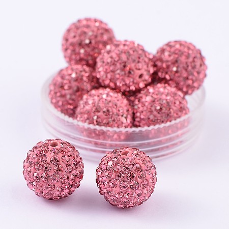 Grade A Rhinestone Pave Disco Ball Beads LS-RB-Q104-6-1