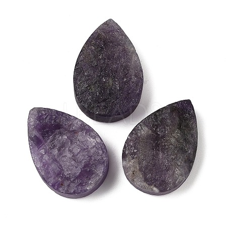 Natural Amethyst Cabochons G-K338-40C-01-1