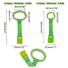 SUPERFINDINGS 8Pcs 8 Style Plastic Play Bed Pull Ring AJEW-FH0001-94-6