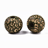 Painted Natural Wood Beads X-WOOD-T021-53A-04-2