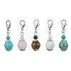 Natural & Synthetic Mixed Stone Pendant Decorations HJEW-JM01670-1