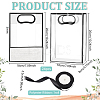 24Pcs Rectangle PVC Gift Bags with Hole Handle for Candy ABAG-BC0001-64-2