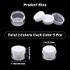 10Pcs 2 Colors Round Jewelry Clear Plastic Loose Diamond Storage Box CON-GF0001-15A-2
