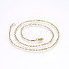 304 Stainless Steel Cable Chain Necklaces NJEW-P226-01G-02-1