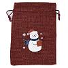 Christmas Theme Jute Cloth Storage Bags LS-ABAG-F010-01B-09-1