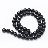 Natural Black Onyx Beads Strands G-E469-08-8mm-2