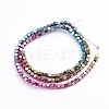 Electroplated Non-magnetic Synthetic Hematite Beads Strands G-L562-07B-3