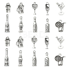 100Pcs 10 Styles Alloy Pendants TIBEP-CJ0002-43-1