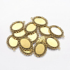 Zinc Alloy Pendant Settings for Cabochon & Rhinestone LS-PALLOY-A15257-AG-FF-2