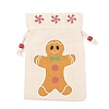 Christmas Theme Cotton Fabric Cloth Bag ABAG-H104-A03-2