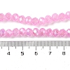 Baking Electroplate Glass Beads Strands LS-DGLA-A039-J10mm-B18-4