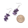 Natural Amethyst Chips Beaded Jewelry Set X-SJEW-JS01232-03-8