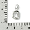 Rack Plating Brass with ABS Plastic Pearl European Dangle Charms KK-G501-02D-P-3