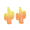 Spray Painted Alloy Charms PALLOY-P291-19M-01-2