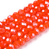 Electroplate Glass Beads Strands EGLA-A034-P2mm-A27-1