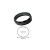 Synthetic Hematite Plain Band Rings BK4832-34-1