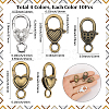 40Pcs 4 Styles Alloy Lobster Claw Clasps FIND-SP0003-47-2