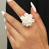 Acrylic Flower Ring PW-WG79C3E-01-4