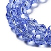 Electroplate Transparent Glass Beads Strands EGLA-A035-T8mm-A21-3