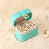 Rectangle PU Imitation Leather Jewelry Storage Boxes PAAG-PW0003-16B-1