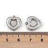 304 Stainless Steel Pendant Cabochon Settings STAS-L022-533P-3