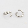 Tarnish Resistant 304 Stainless Steel Open Jump Rings STAS-N015-03-8x1mm-1